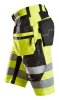 6933 Snickers FlexiWork, High-Vis Shorts+ Holstertaschen Klasse 1