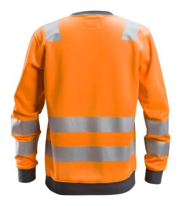 8037 Snickers AllroundWork, High-Vis Sweatshirt Klasse 2/3