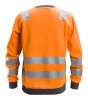 8037 Snickers AllroundWork, High-Vis Sweatshirt Klasse 2/3