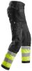 6931 Snickers FlexiWork, High-Vis Arbeitshose+ mit Holstertaschen, Klasse 1, Regular Fit