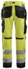 6230 Snickers AllroundWork, High-Vis Arbeitshose+ mit HT, Klasse 2 - 6658 gelb-stahlgrau - 058 (Standardgrösse)