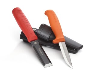 HULTAFORS Doppelholster mit Stechbeitel EDC 25 und Messer...