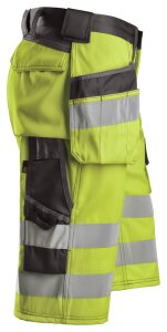 3033 Snickers High-Vis Shorts mit Holstertaschen, Klasse 1, Loose Fit