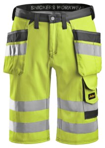3033 Snickers High-Vis Shorts mit Holstertaschen, Klasse...