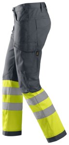6900 Pantaloni Snickers HV Service Logistik, taglia 1 - 5866 grigio acciaio-giallo - 044 (taglia standard)