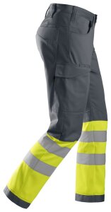 6900 Pantaloni Snickers HV Service Logistik, taglia 1 - 5866 grigio acciaio-giallo - 044 (taglia standard)